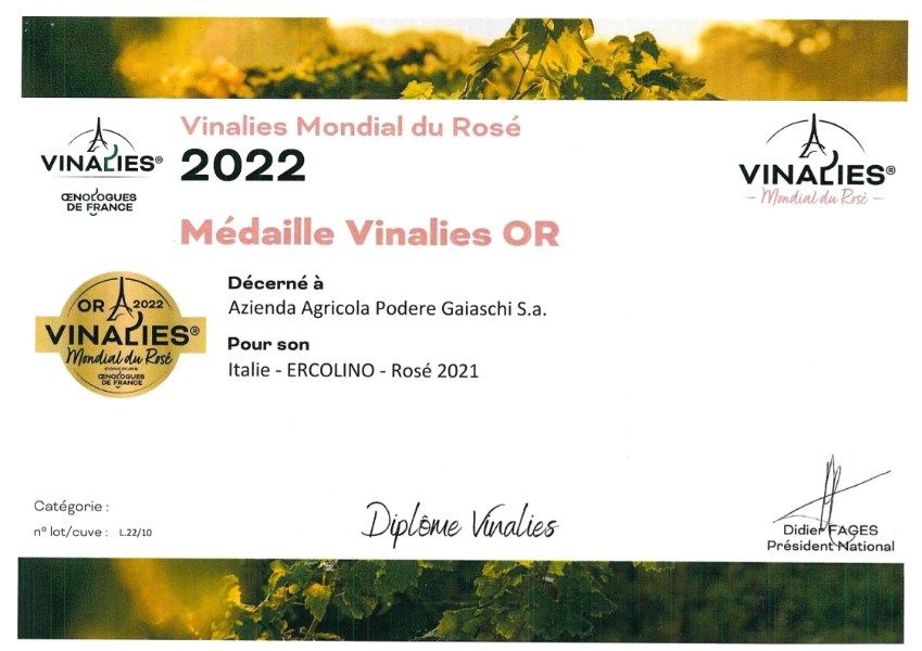 Ercolino vinalies 2021